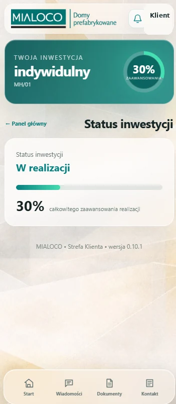 Status inwestycji